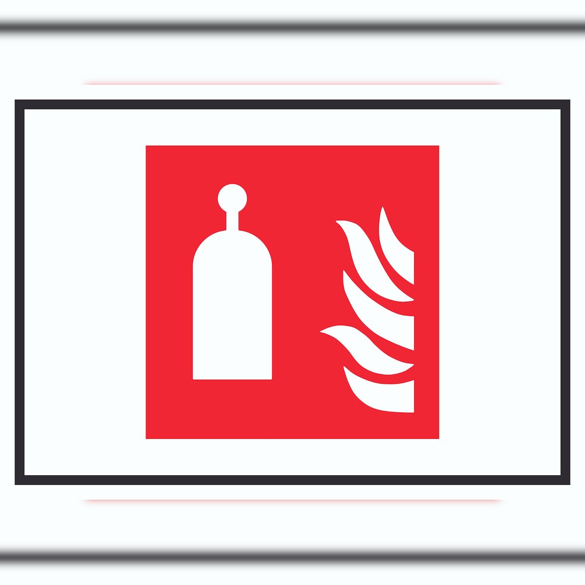 HB-Druck Auslösestation für Raumschutz Symbol Schild A2 Rückseite selbstklebend Image