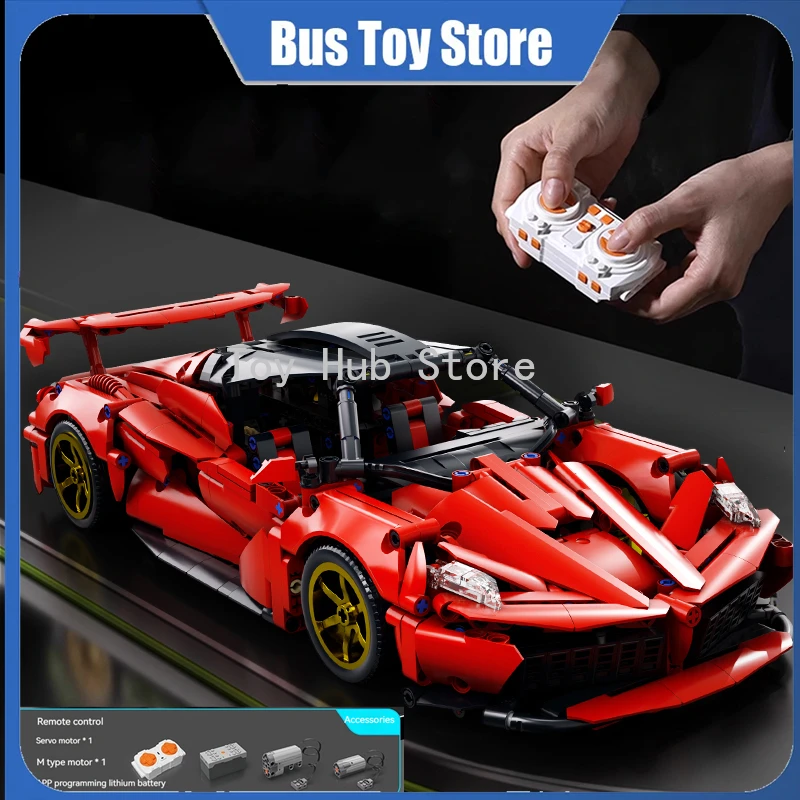1:14 LaFerrari Sportwagen RC Spielzeug Sport Block Blöcke Racer Bausteine Auto Modell Lernspielzeug Geburtstag für Kinder Geschenke Image