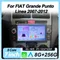 Lettore video multimediale per auto 2din per FIAT Grande Punto Linea 2007 - 2012 Autoradio Android 8 Core AutoMotive Carplay Schermo automatico