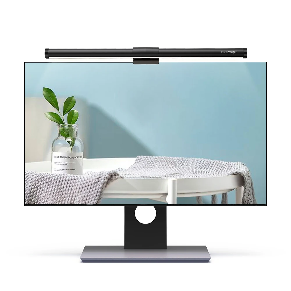 BW-CML2 Luftmonitor-Lichtleiste, 300–1000 Lux, Augenschutz, Touch-Steuerung, USB-Bildschirm, hängende Lichtleiste für Computer Image