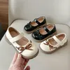 Kinder Mädchen Schuhe Frühling Herbst Neue Kleine Kinder Bogen Prinzessin Schuhe Baby Weiche Sohle Schule Student Loafer Größe 23-35