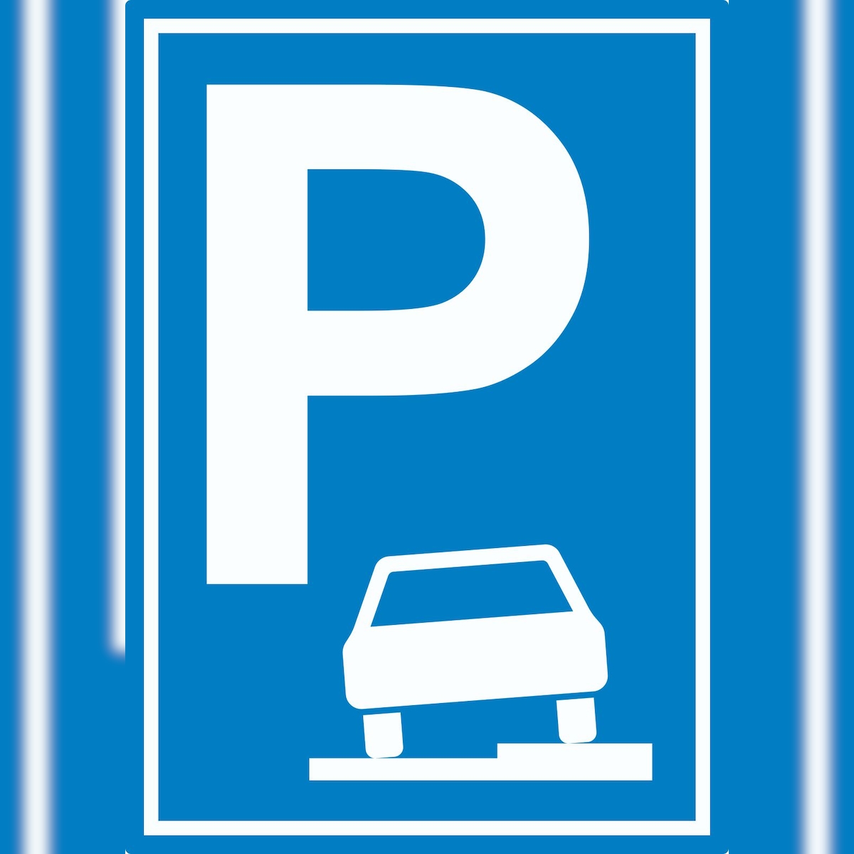 HB-Druck Gehweg Parkplatz Aufkleber A1 (594x841mm) Image