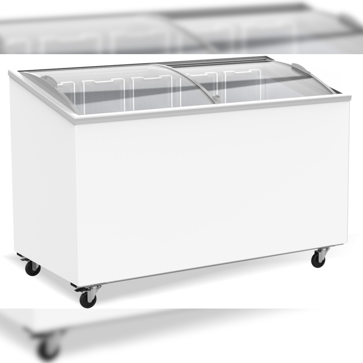 A&S polarny A&S Tiefkühltruhe mit Glasschiebedeckeln | 397 Liter | 5 Körbe Image