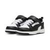 Sneaker PUMA "REBOUND V6 LO AC+ INF", Gr. 23, schwarz-weiß (puma weiß, puma schwarz), Synthetik, sportlich, Schuhe, für Kinder