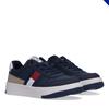 Sneaker TOMMY HILFIGER, Kinder, Gr. 39, blau (blau, weiß), Synthetik, sportlich, Schuhe, Retro Sneaker, Freizeitschuh mit Reißverschluss