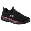 Sneaker SKECHERS "Graceful - Get Connected", Damen, Gr. 41, schwarz mauve, Textil, sportlich, Schuhe, Freizeitschuh, Halbschuh, Schnürschuh für die Maschinenwäsche geeignet, Topseller
