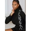Sweater FRENCH CONNECTION, Damen, Gr. 36/38, schwarz, Sweatware, Obermaterial: 60% Baumwolle, 40% Polyester, unifarben, casual, hüftlang, hoch geschlossener Ausschnitt, Langarm, Sweatshirts, besonders softe Qualität