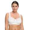 Bügelloser BH SUSA, Damen, Gr. 105, Cup C, weiß, Obermaterial: 54% Polyamid, 27% Baumwolle, 19% Elasthan, unifarben, feminin, bequem, BHs, mit eleganter Spitzenverzierung