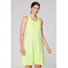 Trägerkleid SOCCX, Damen, Gr. S, US-Größen, grün (summer lime), Material: 50% Baumwolle, 50% Modal, casual, regular fit Midi, Rundhals, ohne Ärmel normaler Saum, Kleider, mit Glitzerstein-Wording