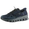 Slip-On Sneaker SKECHERS "GLIDE-STEP PRO", Herren, Gr. 48,5, blau (navy, dunkelgrau), Textil, sportlich, Schuhe, Laufschuh, Trainingsschuh mit flexibler Traktionslaufsohle