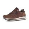 Keilsneaker GABOR "Turin", Damen, Gr. 40, braun (braun, bronzefarben), Ziegenveloursleder, Leder, sportlich, Schuhe, Freizeitschuh, Halbschuh, Schnürer, gepolsterter Schaftrand, H-Weite