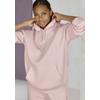 Kapuzenpullover FRENCH CONNECTION, Damen, Gr. 32/34, rosa, Sweatware, Obermaterial: 60% Baumwolle, 40% Polyester, unifarben, casual, bequem hüftlang, Langarm Rippbündchen, Pullover, mit Logodruck