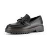 Loafer GABOR "FLORENZ", Damen, Gr. 42, schwarz, Kalbsleder, unifarben, modisch, Schuhe, Blockabsatz, Slipper, Businessschuh in Bequemweite G (= weit)