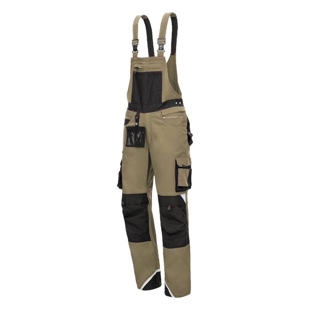 AS Arbeitsschutz Arbeitshose Nitras Motion Tex Pro FX Latzhose | khaki | Stretch | Gr. 64 Image
