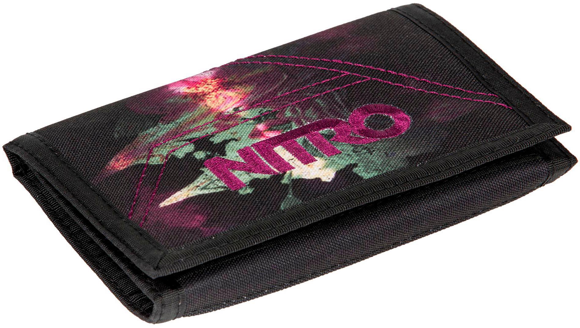 Geldbörse NITRO "Wallet", pink (schwarz, rose), Kunstfaser, Kleinlederwaren, Geldbeutel, Wallet, Portmonaie, Etui für Scheine und Münzen Image