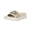 Pantolette BAGATT "BAGATT Pantoletten Textil", Damen, Gr. 40, weiß (sanftes weiß), Textil, casual, Schuhe