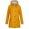 Regenjacke DEPROC ACTIVE "Friesennerz ANKERGLUT HVN", Damen, Gr. 34 (XS), gelb, Obermaterial: 100% Polyurethan; Futter: 100% Polyester, casual, figurumspielend, Langarm gerader Abschluss mit Druckknopf, Jacken, auch in Großen Größen erhältlich