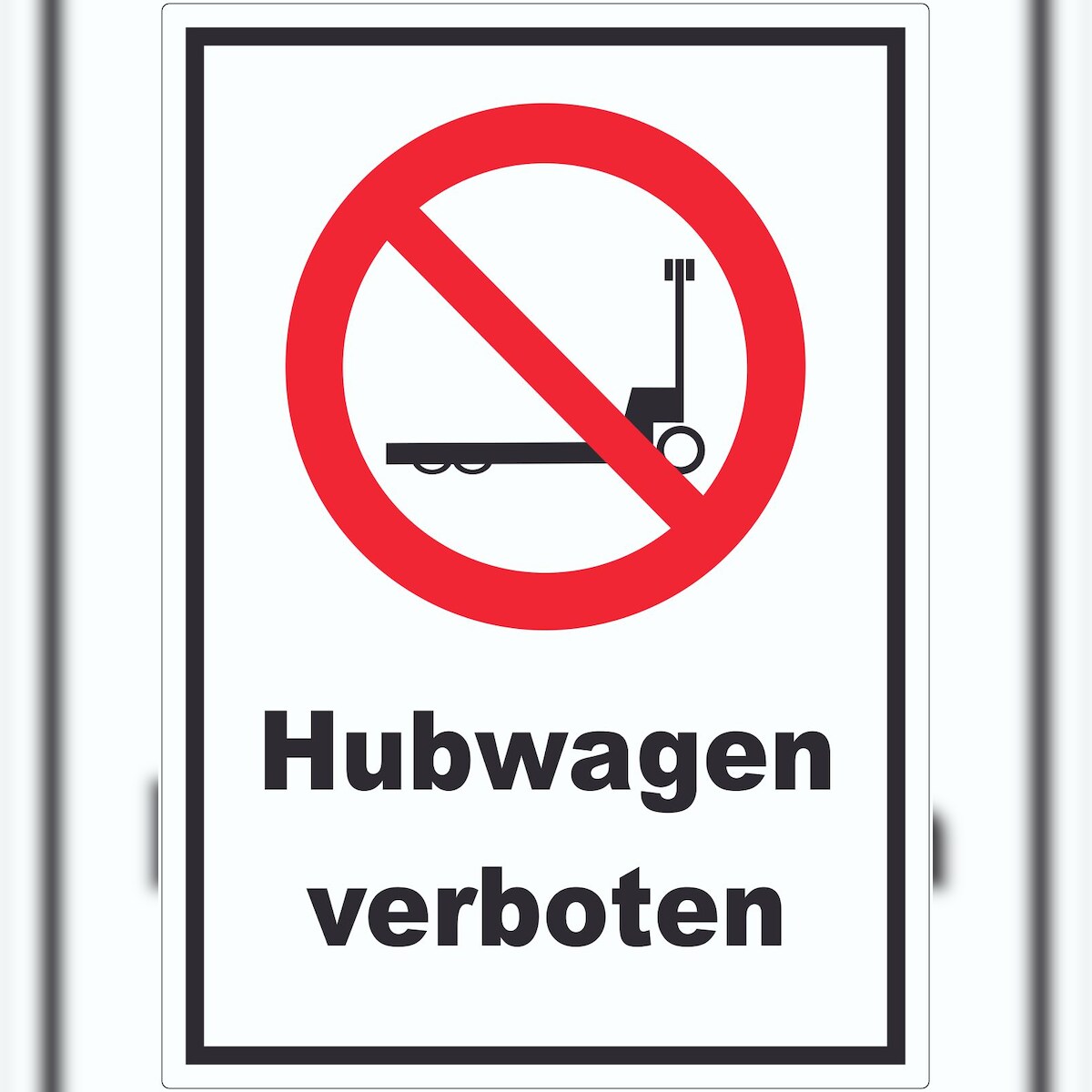 HB-Druck Aufkleber Hubwagen verboten A2 (420x594mm) Image