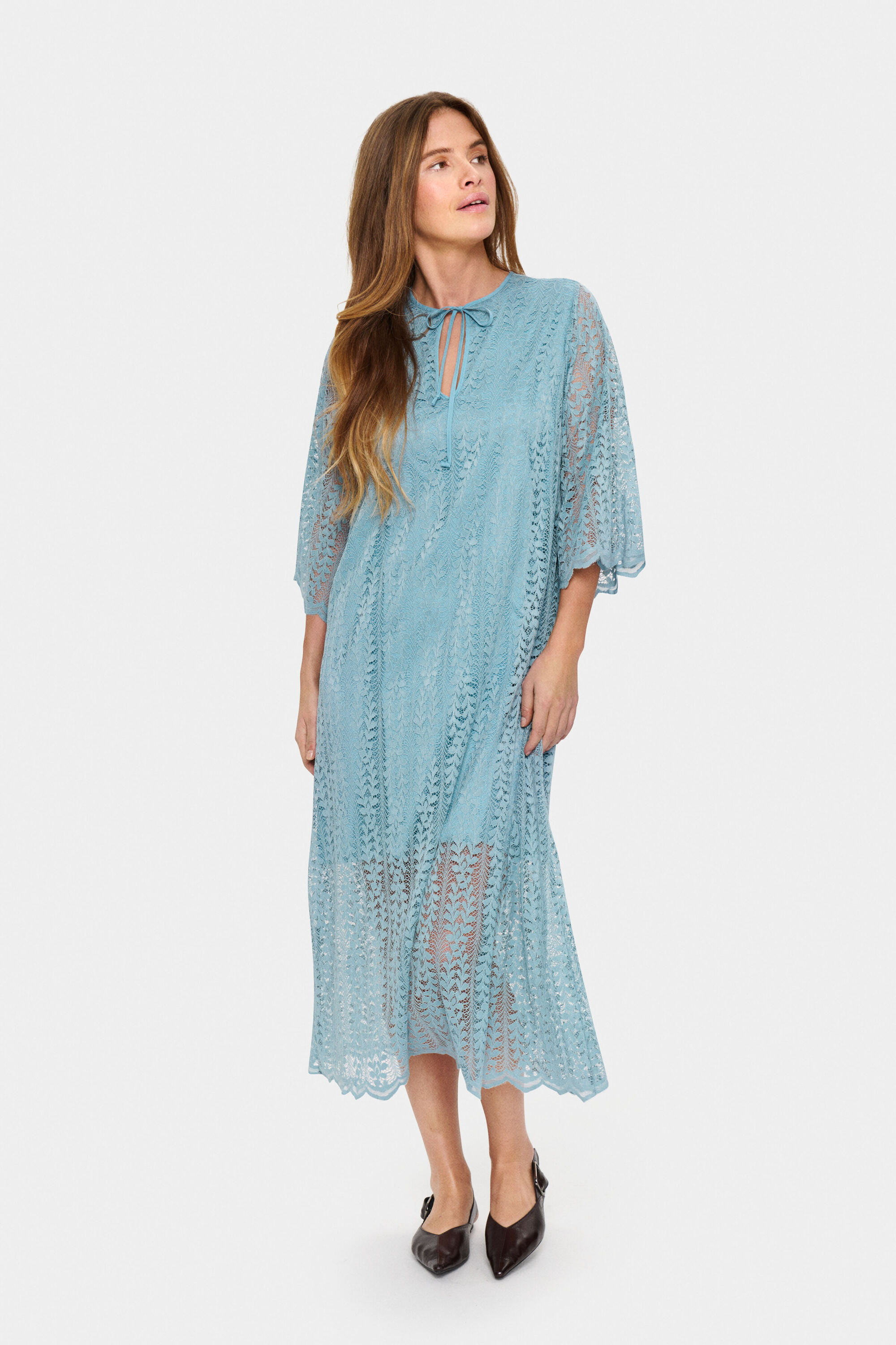 Kleid Gerade Passform Smoke Blue Image