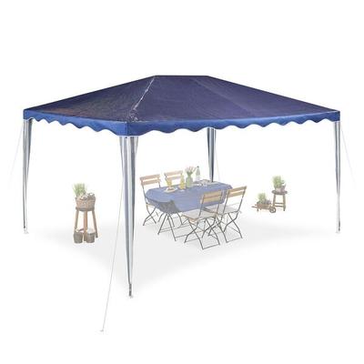 relaxdays Pavillon 3x4m dunkelblau blau