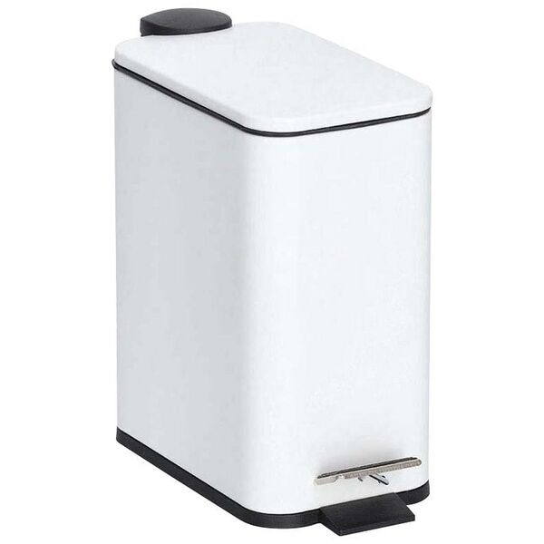 Zeller Tretabfalleimer 5.0 L weiß, 28.3x29x29 cm Image