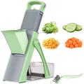 Affettatrice Mandolina da Cucina di Sicurezza Manuale Multifunzione Taglia Verdure Lama in Acciaio