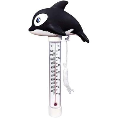 Schwimmendes Pool-Thermometer mit Schwimmseil, niedliches Cartoon-Thermometer zur Messung der Image
