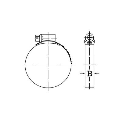Ideal Schlauchschelle 9 W4 Spannbereich 08-12mm Image