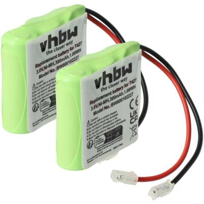 Vhbw - 2x Akku kompatibel mit Digi-Phone RCL950 schnurlos Festnetz Telefon (300 mAh, 3,6 v, NiMH) Image