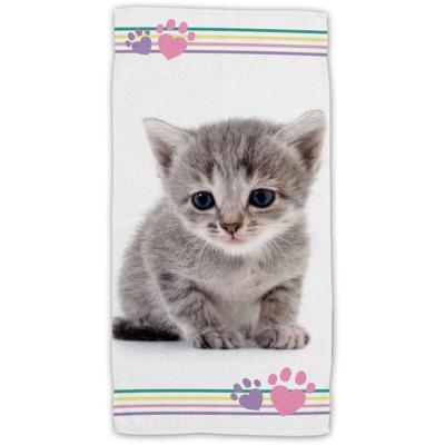 Kitten Baumwolle Strandtuch Frottee Badetuch mit Premium Druck, 70x140 cm Image