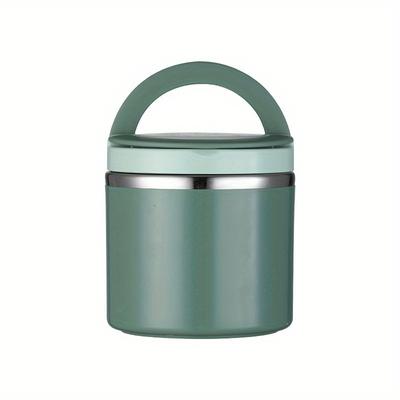 TEMU Zzbzz Stainless Steel Food Jar - Reusable Lunch Box For Soup & Breakfast, And Summer- Plastic Shell Is Not Easy To , Enhance Insulation Effect. School, College, And Office Image
