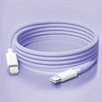TEMU Binboom Mfi Certified Lightning Cable, Fast Charging Type C Charger Cord For Iphone 14 Pro/13 Mini/12/11 Max/xr/xs/8/se And Ipad. Image
