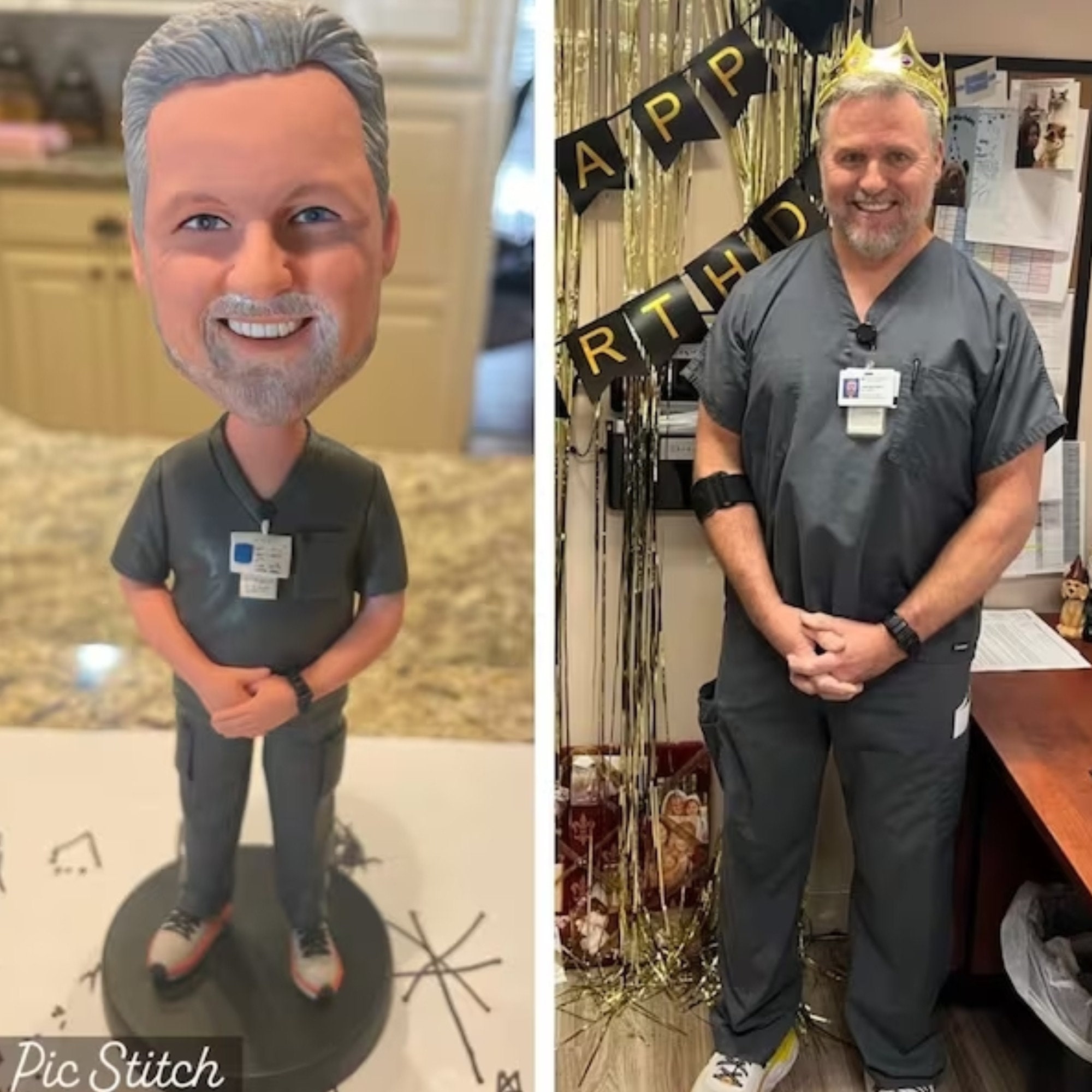 Bobblehead personalizzati da uomo, bobblehead personalizzati del nonno, bobblehead personalizzati per il capo, crea il tuo bobblehead, regali per la f