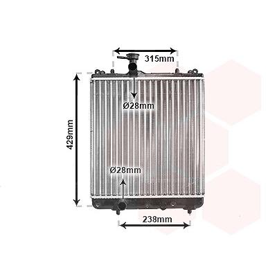 Van Wezel Kühler, Motorkühlung [Hersteller-Nr. 37002330] für Opel Image