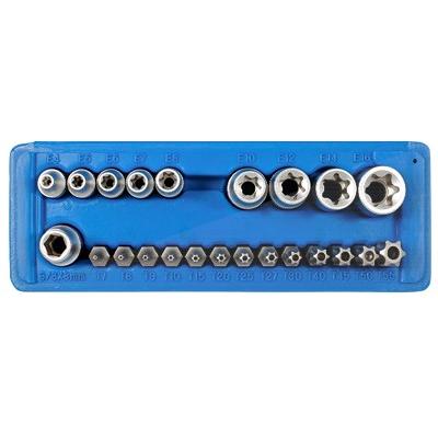 Sw Stahl Bitsortiment, 8 mm, TR- und E-Profil, 23-teilig [Hersteller-Nr. 04186L] Image