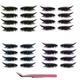Lazy Eye Shadow Eyelash Patch（4 pairs）,Makeup stickers,2-In-1 Reusable Eye Makeup Stickers,Including false eyelashes, eye shadow, eyeliner,Lazy Makeups Tool For All Eyeshapes (gold+pink+purple+blue)