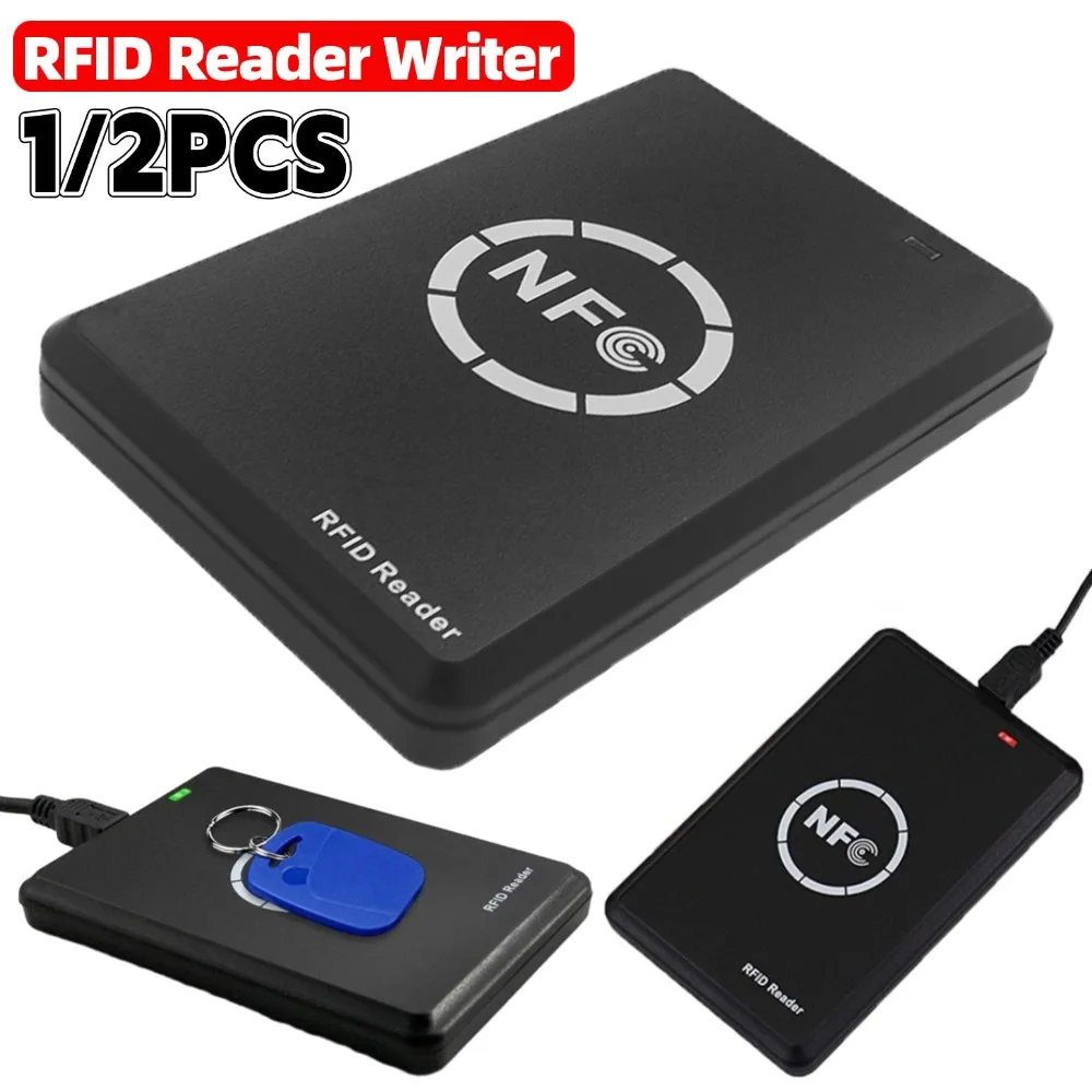 NFC Smart Card Reader Writer 13,56 MHz/125 KHz/250 KHz USB Programmierer RFID Kopierer/Duplikator Karte ID IC Decoder Tür Zugangssystem Image