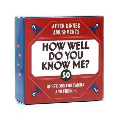 Brettkarten-Spiel „How Well Do You Know Me After Dinner Amusement“-Kartenspiele für Familienunterhaltung und Freundsammlungen Image