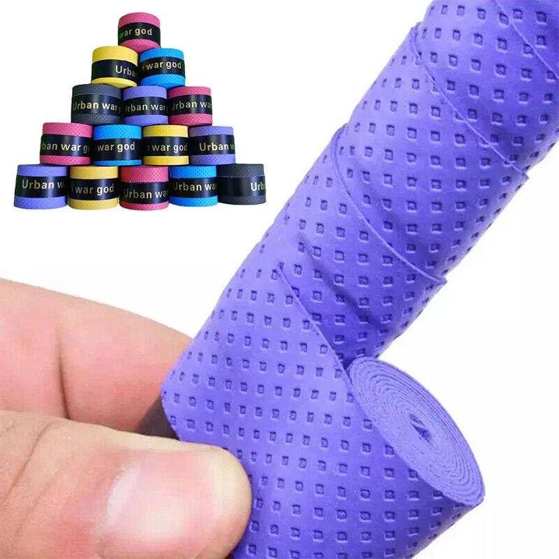PU Saugfähigen Anti Slip Grip Strap Tennis Badminton Schläger Grip Angelrute Griff Fahrrad Lenker Grip Zubehör Sport Schützen Image