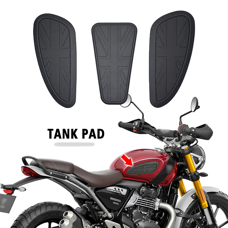 Für Speed 400 Scrambler 400X 400X T100 T120 Speed Twin 900 1200 Speed Twin 1200 Motorrad Seite Tank Pad Abdeckung Aufkleber Image