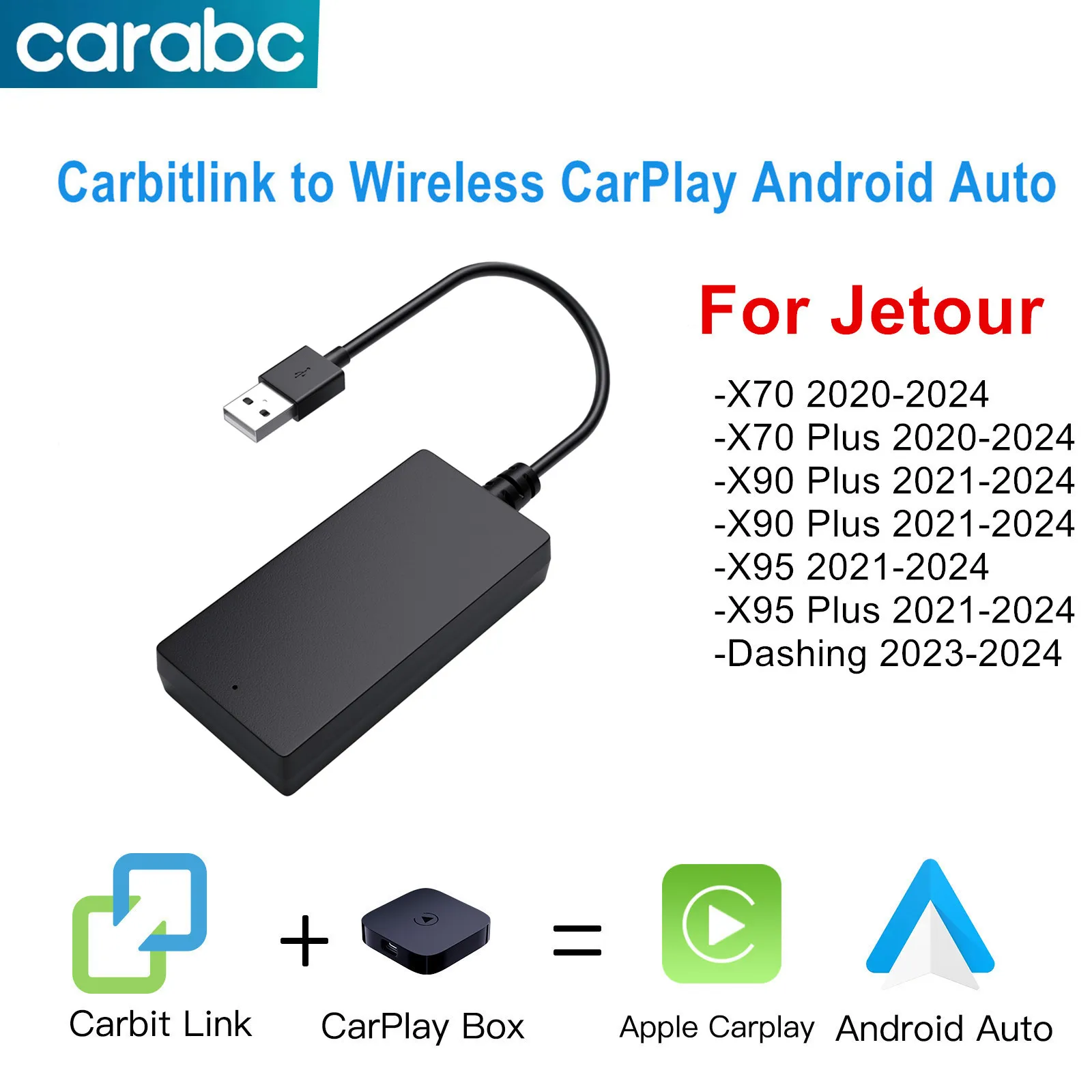 Karabiner Carbitlink Smartlink zu Wireless CarPlay Android Auto für Chery Jetour X70 X70S X90 X95 cx62b t1k Carbit Link Image