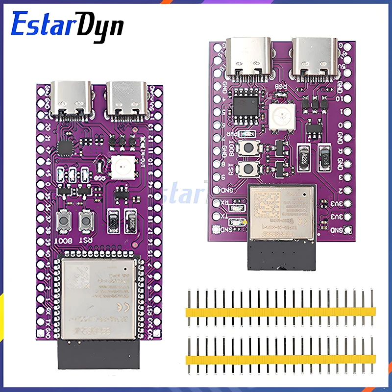 ESP32 ESP32-C3 AI-C3 ESP32-C3-DevKitM-1 ESP32-C3-MINI-1 AI-S3 ESP32-S3 N16R8 ESP32-S3-DevKit C Dual Typ-C USB-Entwicklungsboard Image