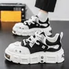 Herbst Männer Casual Turnschuhe Metall Punk Plattform Skateboard Schuhe Tennis Sport Schuhe Männlichen Außen Bequeme Vulkanisierte Turnschuhe
