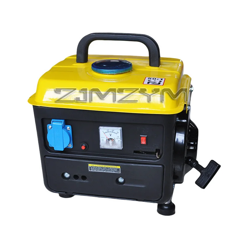 Upgrade 220V 750W EU Kleiner Generator Mini Generator Mini Tragbarer Haushaltsstiller manueller Generator Image