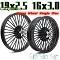 BIKINGBOY Sportster Iron 883 1200 XL883N XL1200NS 10-20 11 12 13 14 15 16 17 18 Anteriore 19 2.5 Posteriore 16 3/3.5 Cerchio Fat Spoke