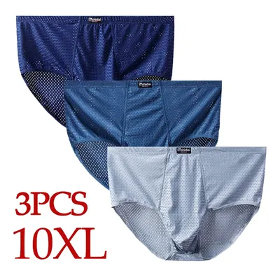 10XL-3XL 3 Teile/los Mesh Mens Briefs Sexy Slip für Männer Höschen Herren Slip Unterwäsche Mann Licht Weiche Durable In Mitte atmungsaktiv Image