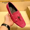 MAEDEF Loafer für Männer Schuhe Handgemachte PU Leder Männer Casual Schuhe Marke Herren Atmungsaktive Slip on Driving Schuhe Plus Größe 38-48