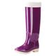 Generisch Short Rain Boots For Women Ankle Rain Boot Garden Boot Ladies Rubber Outside Work With Comfort S Women's Shoes Pumps, purple, 6 UK