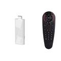 Nuovo dongle H96 Max RK3518 2025, mini TV Stick, Smart TV Box Android 14, 2 GB, 16 GB, 8 GB, Wi-Fi, Bluetooth, 4 K HD, lettore multimediale Google Voice con telecomando giroscopico vocale, set-top