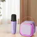 Microfono wireless K12, altoparlante Bluetooth, karaoke, impianto stereo Hi-Fi, luci a LED per feste all'aperto in casa